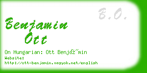 benjamin ott business card